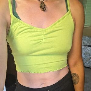 Lime Green Spaghetti Strap Top